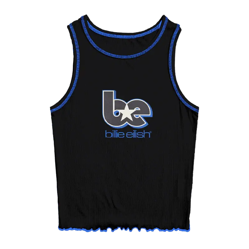 BE CONTRAST LETTUCE EDGE TANK Billie Eilish Merch