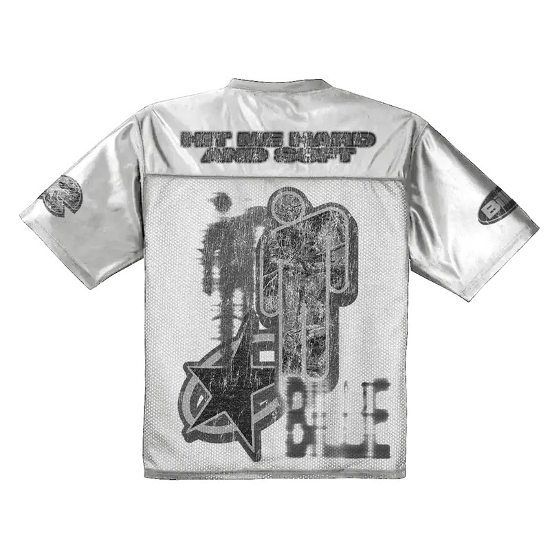 Billie Bandana White Football Jersey Billie Eilish Merch