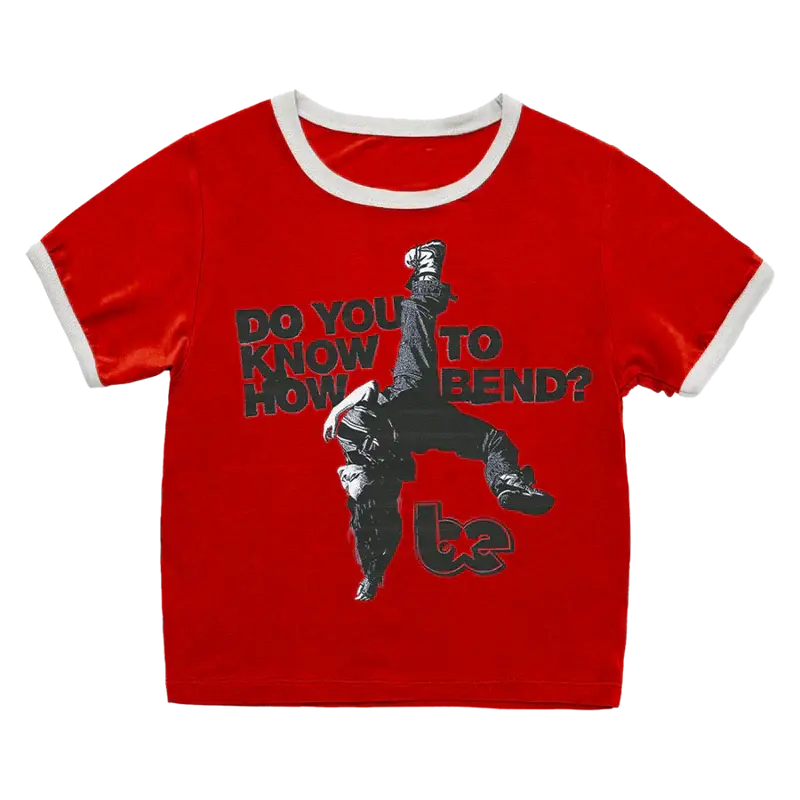 DO YOU KNOW HOW TO BEND? Ringer Tee Billie Eilish Merch