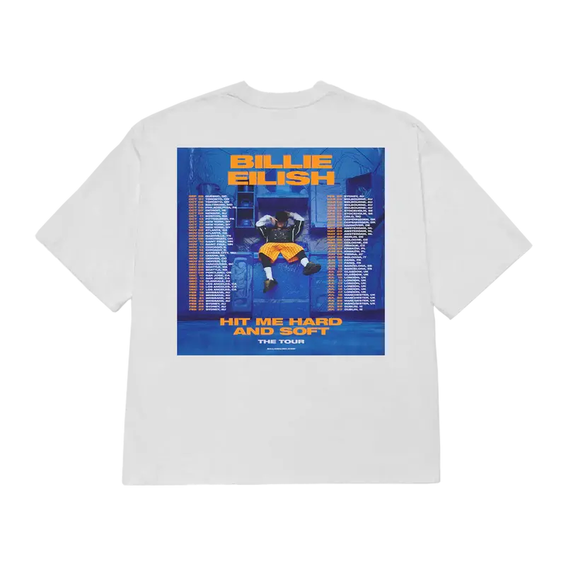 HIT ME HARD AND SOFT Admat Poster Tee Billie Eilish Merch