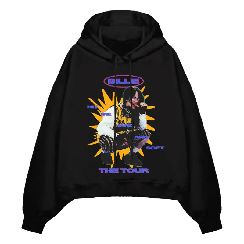 HIT ME HARD AND SOFT WORLD TOUR Pullover Hoodie Billie Eilish Merch