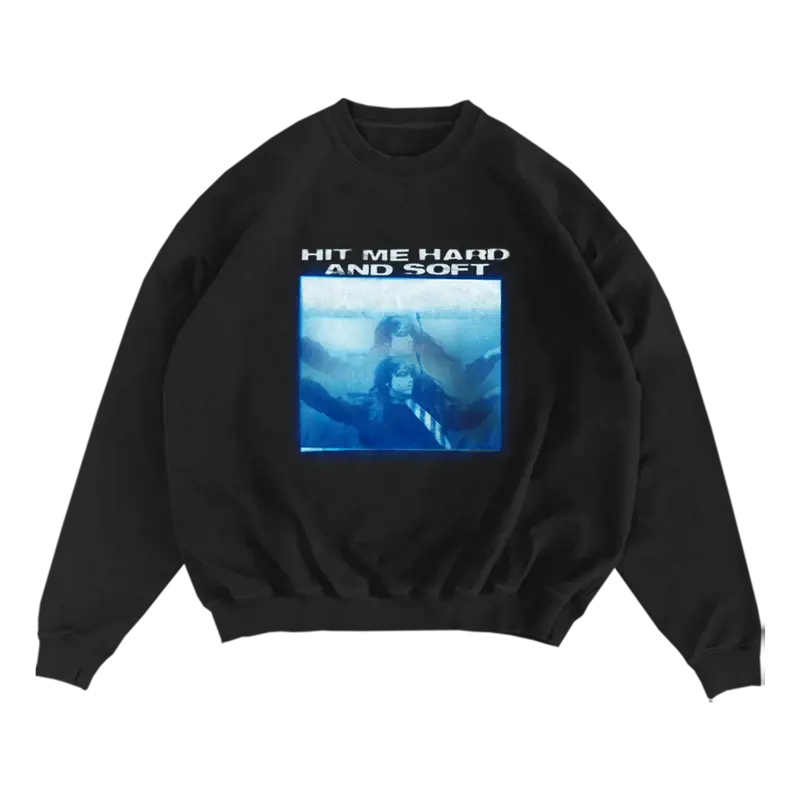 Underwater Black Crewneck Sweatshirt Billie Eilish Merch