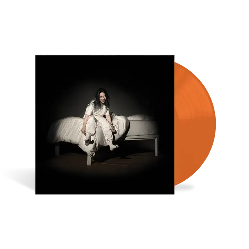 'WHEN WE ALL FALL ASLEEP WHERE DO WE GO?' Orange Vinyl Billie Eilish Merch
