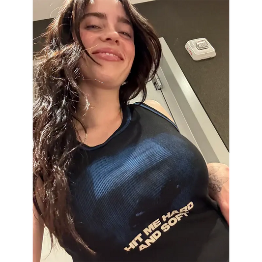 Contrast Stitch Cover Crop Tank Billie Eilish Merch