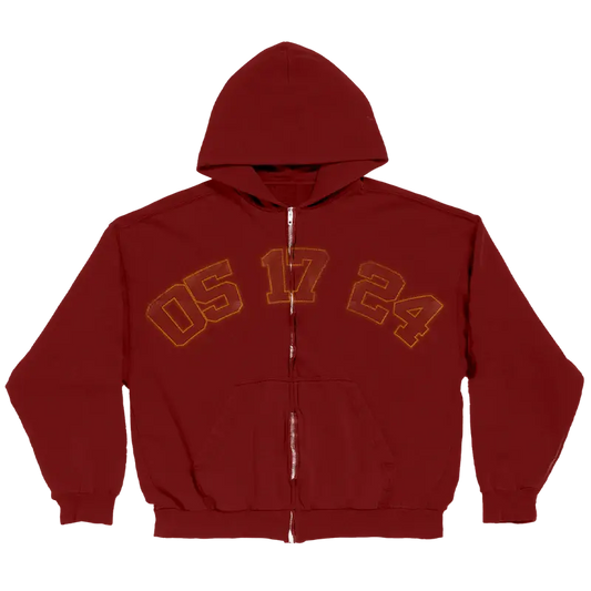 Encore Red Zip Hoodie Billie Eilish Merch