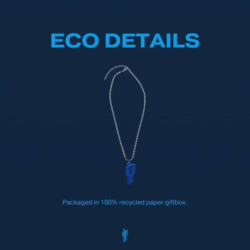 HIT ME HARD AND SOFT Blue Blohsh Necklace Billie Eilish Merch