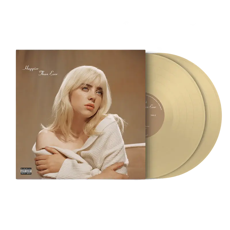 'Happier Than Ever' Exclusive Golden Yellow Vinyl Billie Eilish Merch
