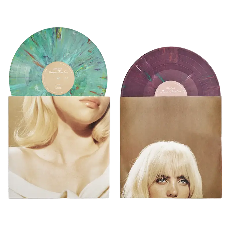 'Happier Than Ever' Exclusive Multicolor Vinyl Billie Eilish Merch