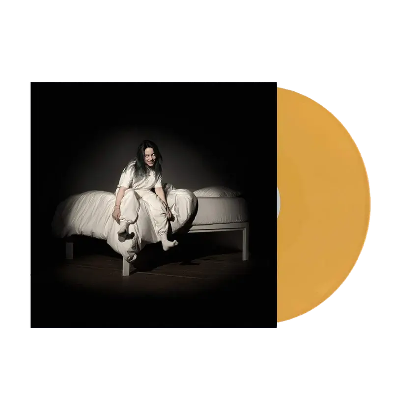 'WHEN WE ALL FALL ASLEEP, WHERE DO WE GO?' Pale Yellow LP Billie Eilish Merch